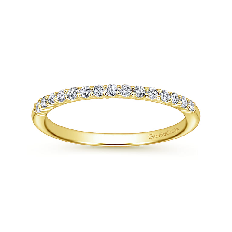 14K Yellow Gold Matching Wedding Band - 0.19 ct - Shot 5