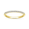 14K Yellow Gold Matching Wedding Band - 0.19 ct