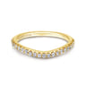 14K Yellow Gold Matching Wedding Band - 0.21 ct