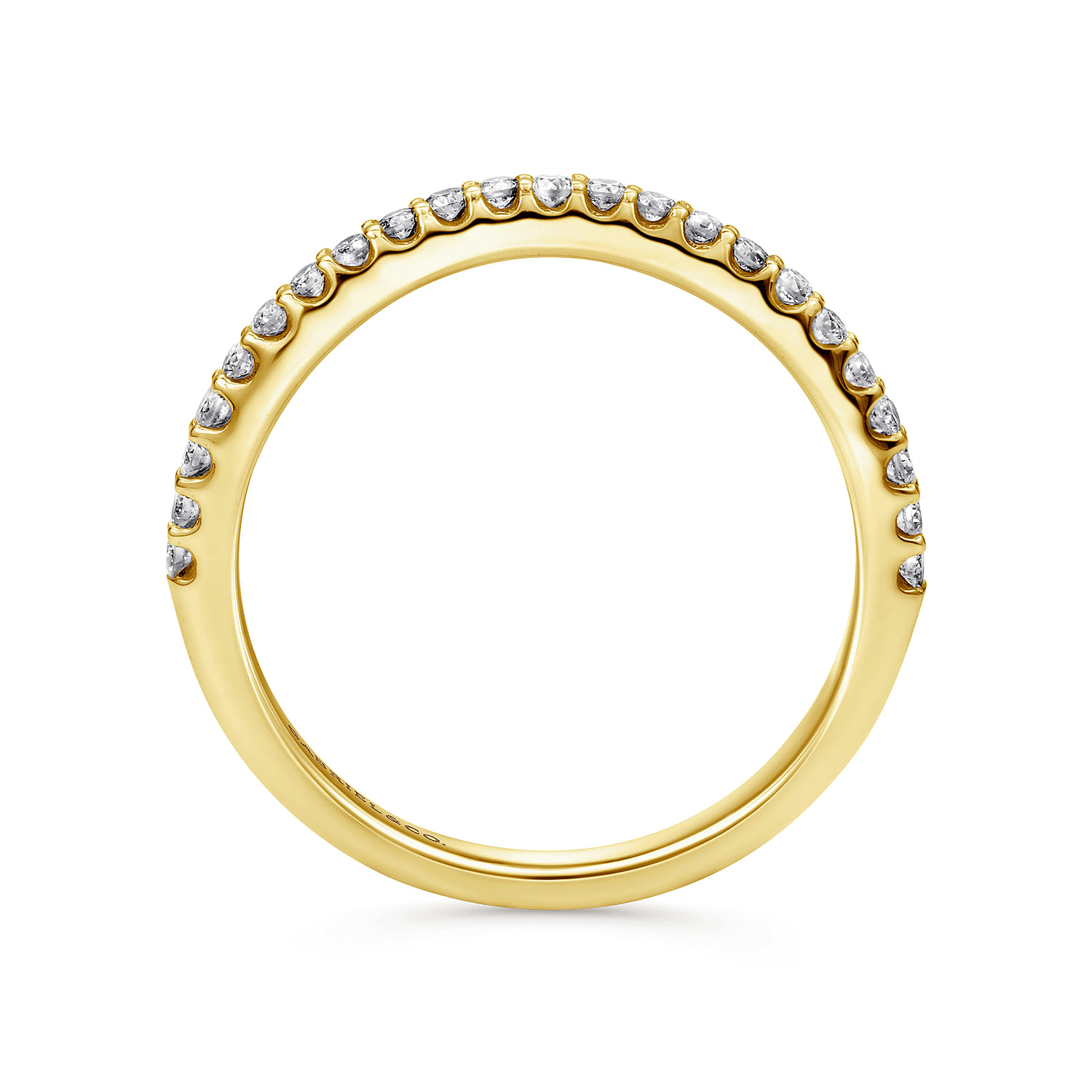 14K Yellow Gold Matching Wedding Band - 0.21 ct - Shot 2