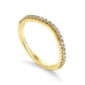 14K Yellow Gold Matching Wedding Band - 0.21 ct
