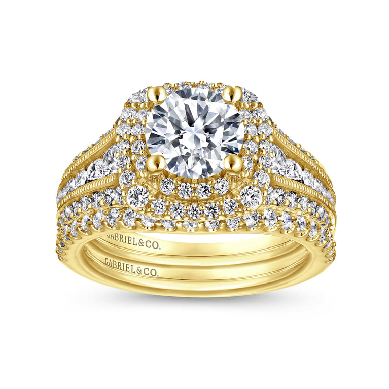 14K Yellow Gold Matching Wedding Band - 0.21 ct - Shot 4