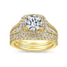 14K Yellow Gold Matching Wedding Band - 0.21 ct