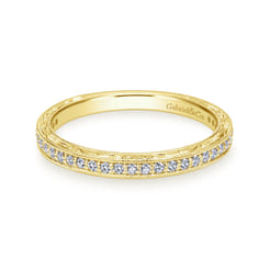 14K Yellow Gold Matching Wedding Band