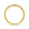 14K Yellow Gold Matching Wedding Band - 0.25 ct