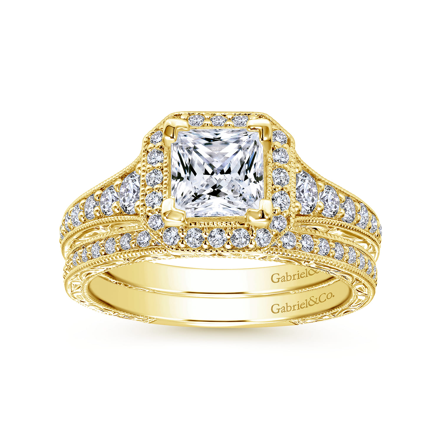 14K Yellow Gold Matching Wedding Band - 0.25 ct - Shot 4