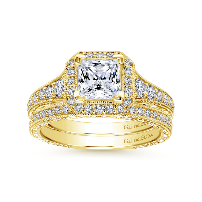 14K Yellow Gold Matching Wedding Band - 0.25 ct - Shot 4