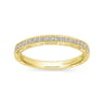 14K Yellow Gold Matching Wedding Band - 0.25 ct