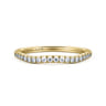 14K Yellow Gold Matching Wedding Band - 0.14 ct
