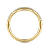 14K Yellow Gold Matching Wedding Band - 0.14 ct