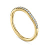 14K Yellow Gold Matching Wedding Band - 0.14 ct