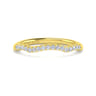 14K Yellow Gold Matching Wedding Band - 0.16 ct