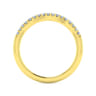 14K Yellow Gold Matching Wedding Band - 0.16 ct