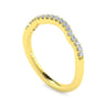 14K Yellow Gold Matching Wedding Band - 0.16 ct