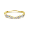 14K Yellow Gold Matching Wedding Band - 0.16 ct