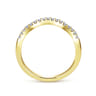 14K Yellow Gold Matching Wedding Band - 0.16 ct