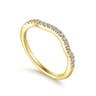 14K Yellow Gold Matching Wedding Band - 0.16 ct