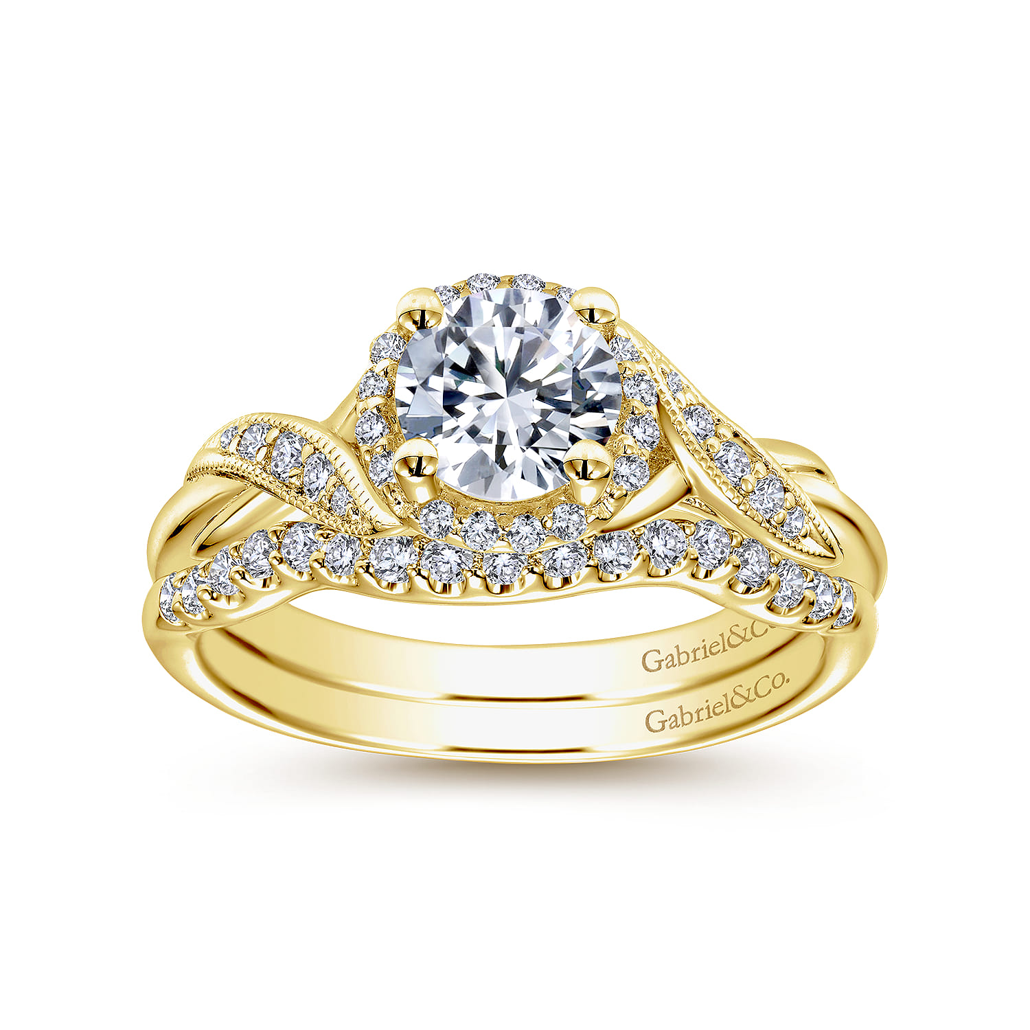 14K Yellow Gold Matching Wedding Band - 0.16 ct - Shot 4