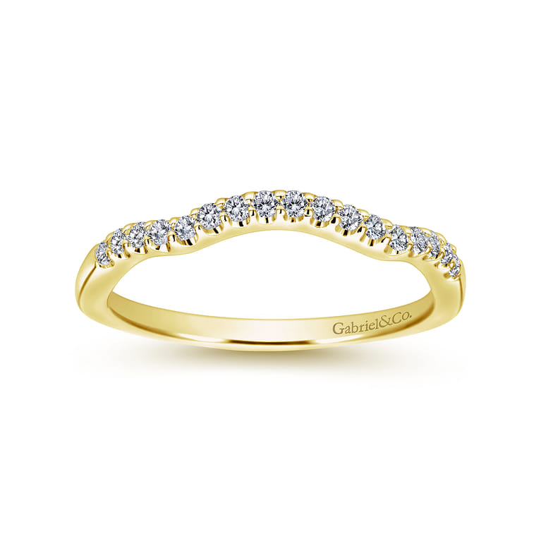 14K Yellow Gold Matching Wedding Band - 0.16 ct - Shot 5