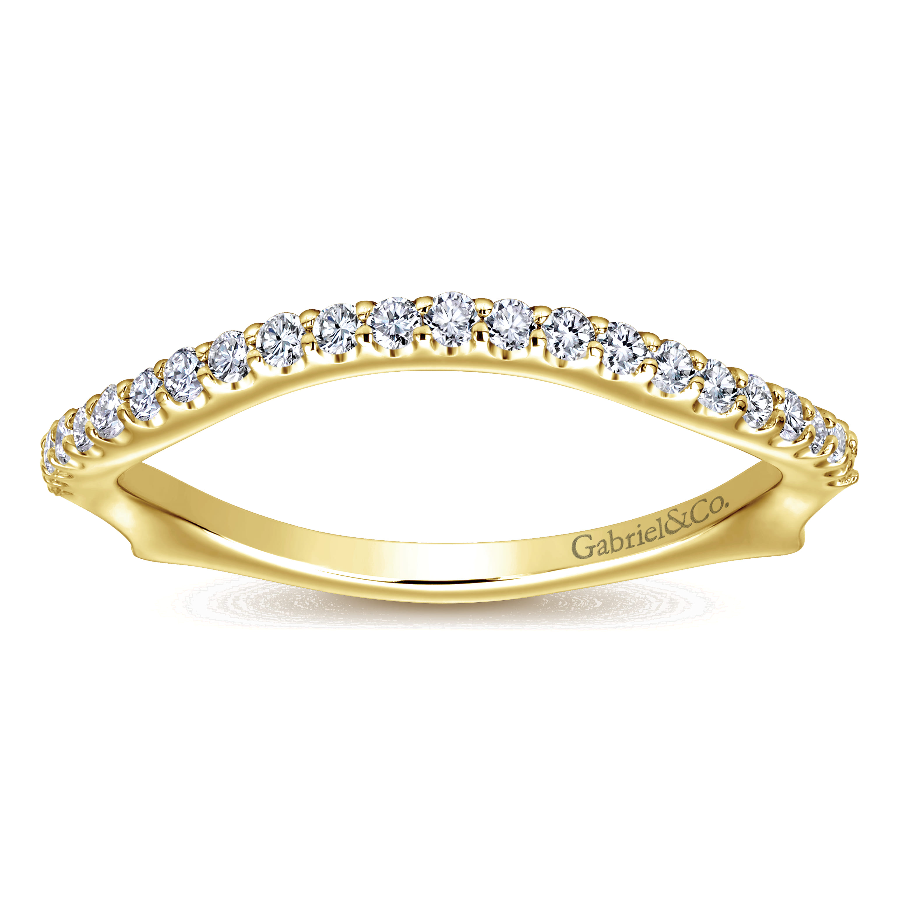 14K Yellow Gold Matching Wedding Band - 0.22 ct - Shot 5