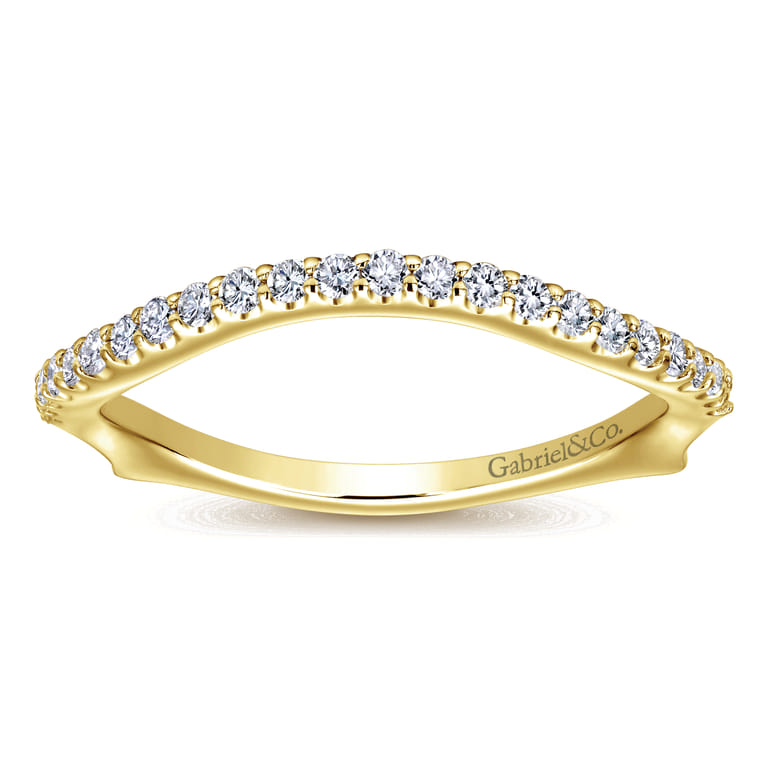 14K Yellow Gold Matching Wedding Band - 0.22 ct - Shot 5