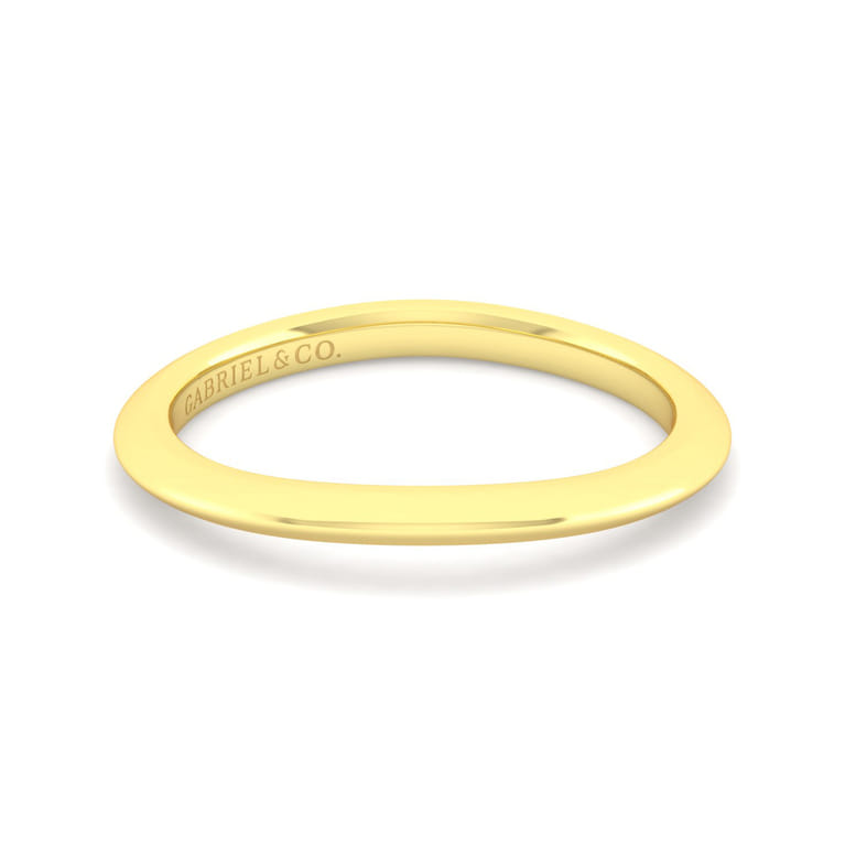 14K Yellow Gold Matching Wedding Band - Shot 1