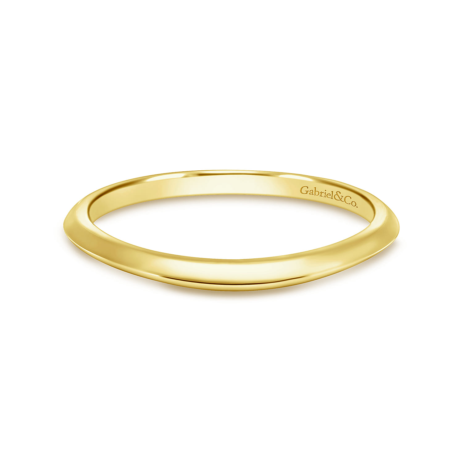 14K Yellow Gold Matching Wedding Band - Shot 1