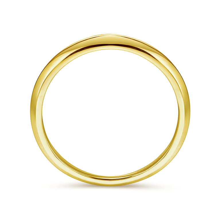 14K Yellow Gold Matching Wedding Band - Shot 2
