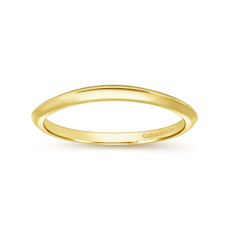 14K Yellow Gold Matching Wedding Band - Shot 5