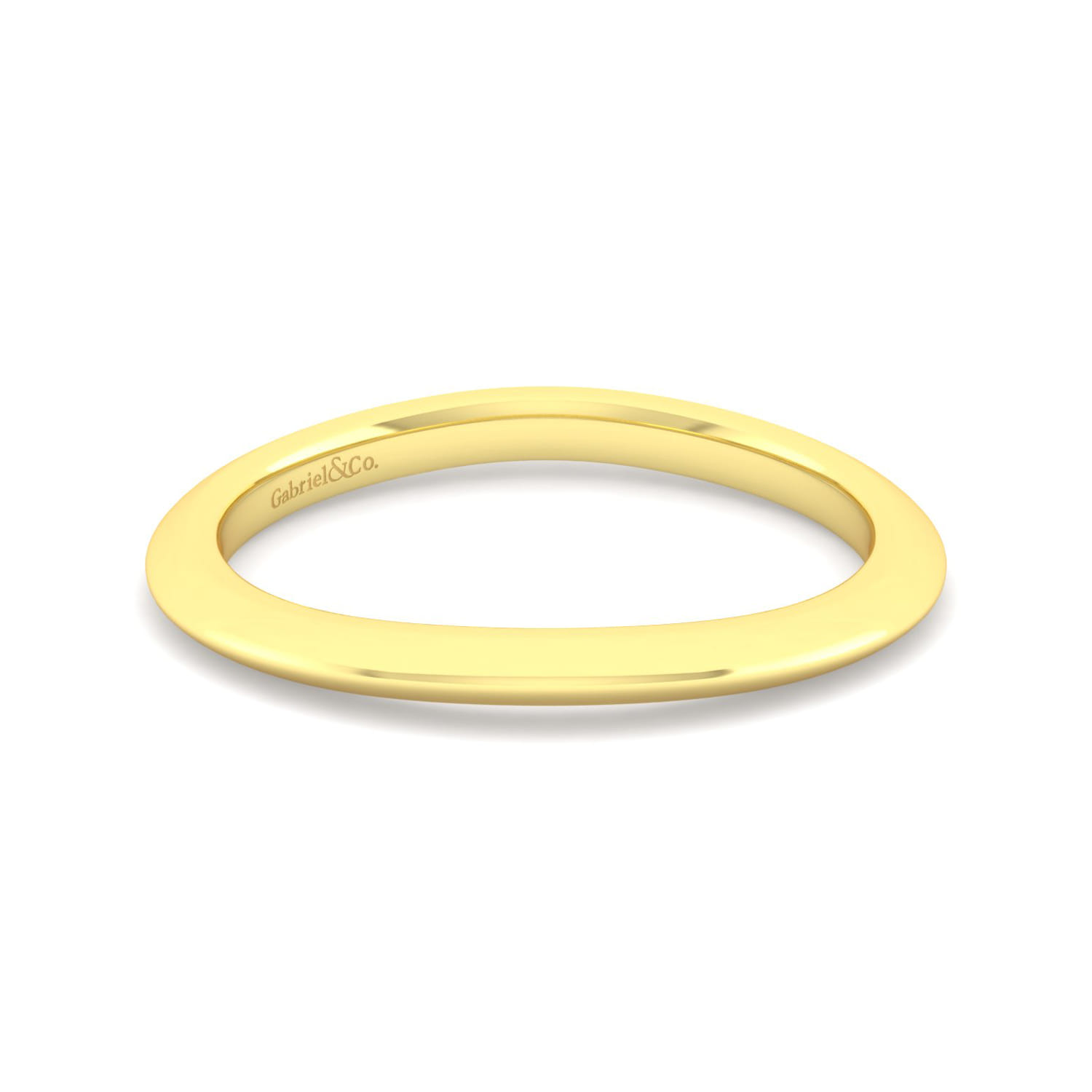 14K Yellow Gold Matching Wedding Band - Shot 1