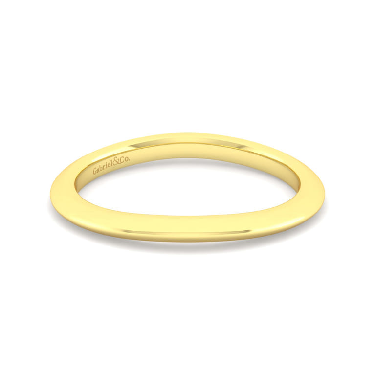 14K Yellow Gold Matching Wedding Band - Shot 1