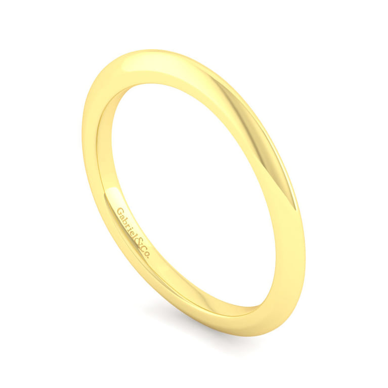 14K Yellow Gold Matching Wedding Band - Shot 3