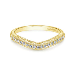 14K Yellow Gold Matching Wedding Band