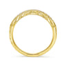 14K Yellow Gold Matching Wedding Band - 0.1 ct