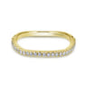 14K Yellow Gold Matching Wedding Band - 0.17 ct