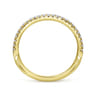 14K Yellow Gold Matching Wedding Band - 0.17 ct