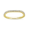 14K Yellow Gold Matching Wedding Band - 0.17 ct