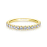14K Yellow Gold Matching Wedding Band - 0.38 ct