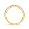 14K Yellow Gold Matching Wedding Band - 0.38 ct