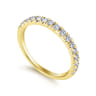 14K Yellow Gold Matching Wedding Band - 0.38 ct
