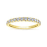 14K Yellow Gold Matching Wedding Band - 0.38 ct