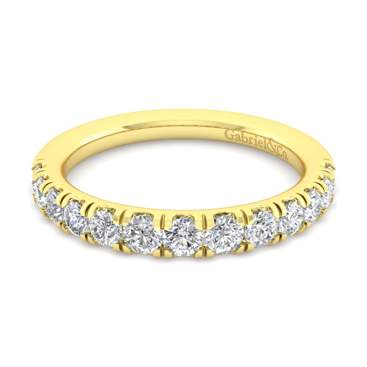 14K Yellow Gold Matching Wedding Band - 0.67 ct - Shot 1