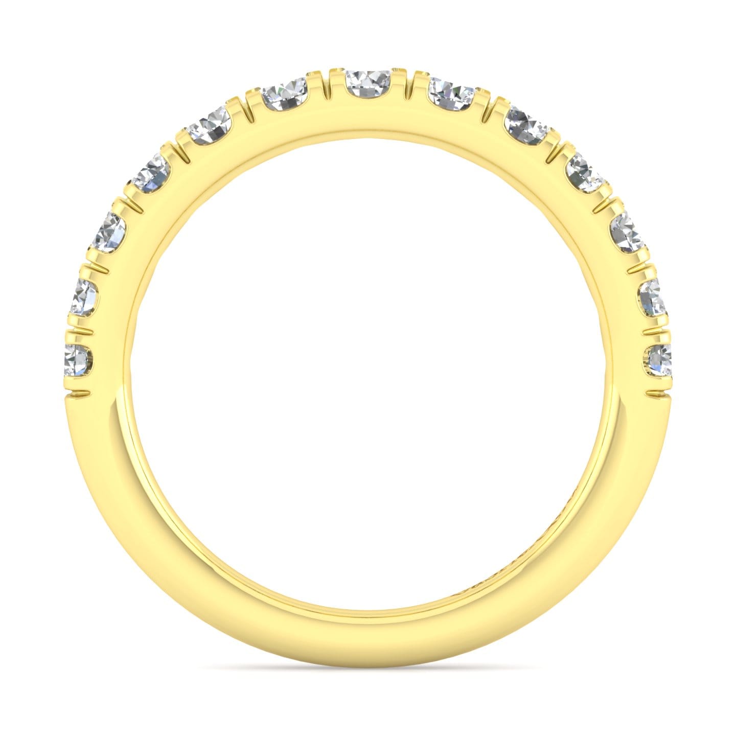 14K Yellow Gold Matching Wedding Band - 0.67 ct - Shot 2