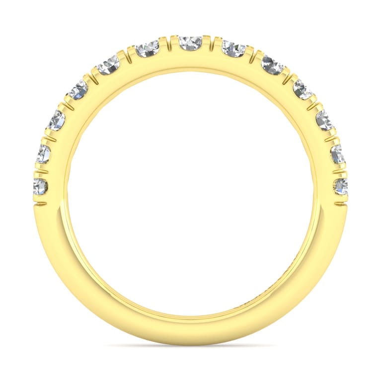 14K Yellow Gold Matching Wedding Band - 0.67 ct - Shot 2