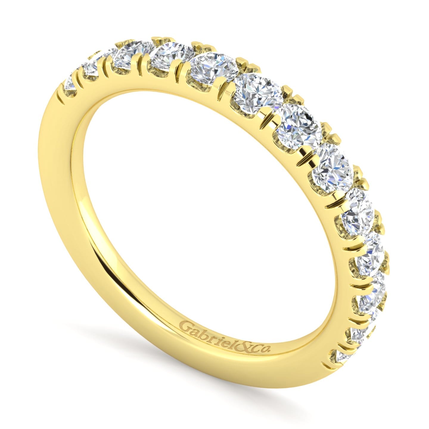 14K Yellow Gold Matching Wedding Band - 0.67 ct - Shot 3