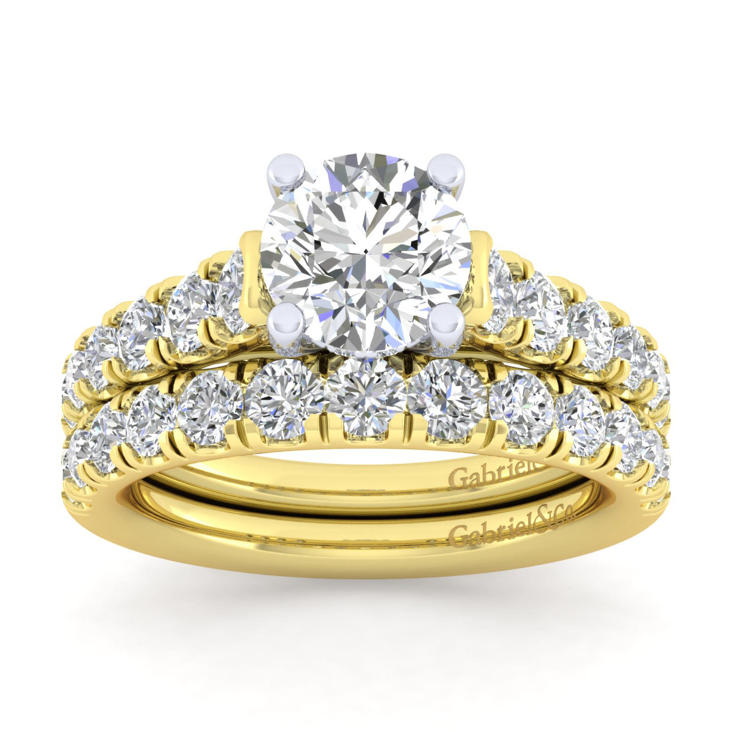 14K Yellow Gold Matching Wedding Band - 0.67 ct - Shot 4