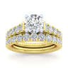 14K Yellow Gold Matching Wedding Band - 0.67 ct