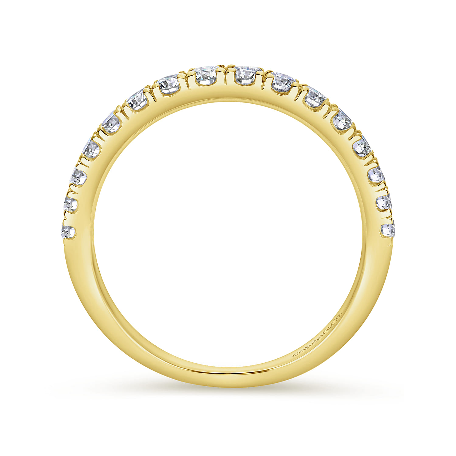 14K Yellow Gold  Matching Wedding Band - 0.43 ct - Shot 2