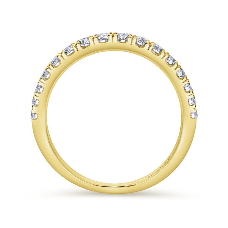 14K Yellow Gold  Matching Wedding Band - 0.43 ct - Shot 2