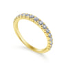 14K Yellow Gold  Matching Wedding Band - 0.43 ct